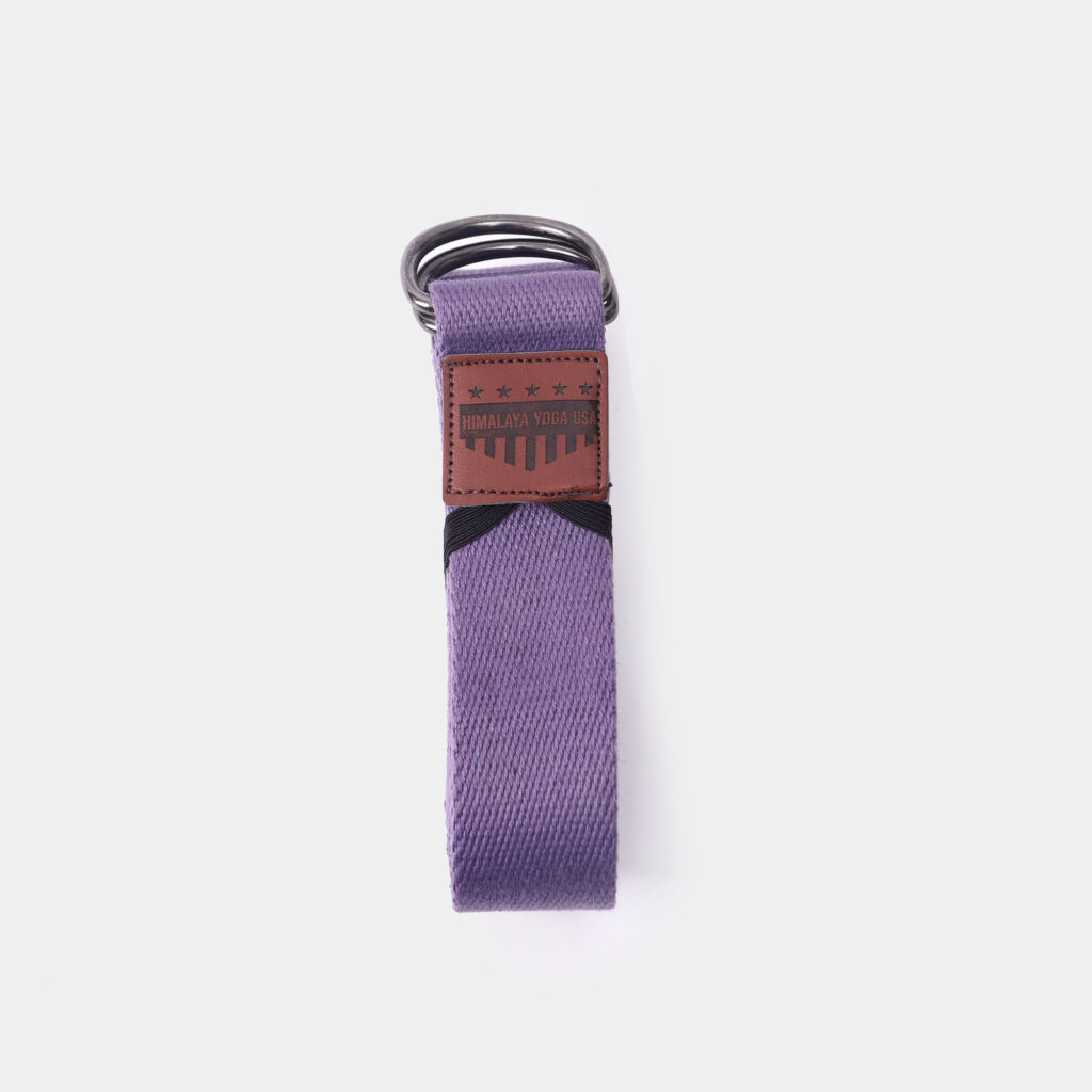 Purple Premium Nylon Yoga Strap by Himalaya Yoga USA