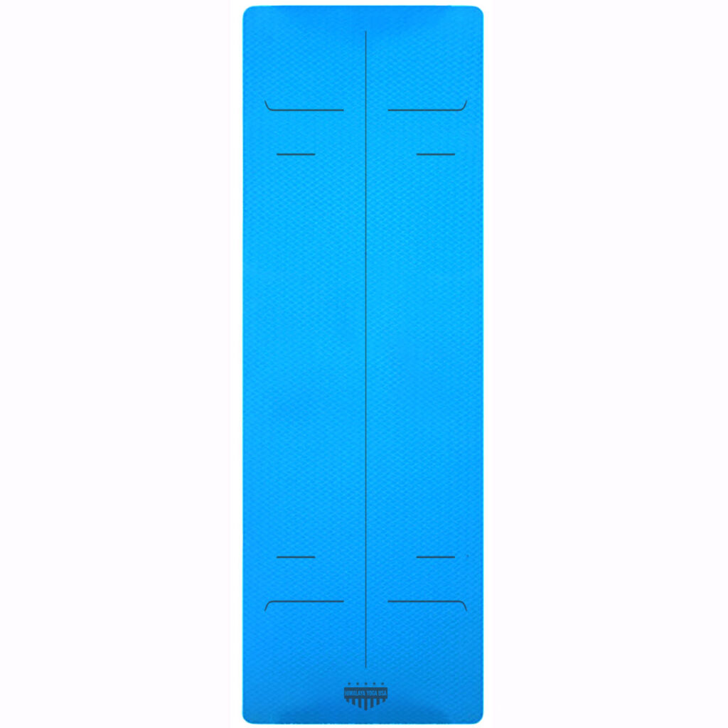 Light Blue TPE Yoga Mat by Himalaya Yoga USA