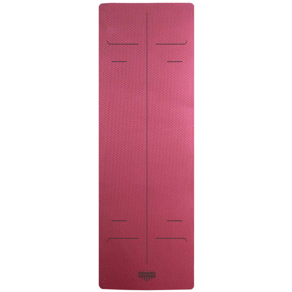 Burgundy TPE Yoga Mat by Himalaya Yoga USA