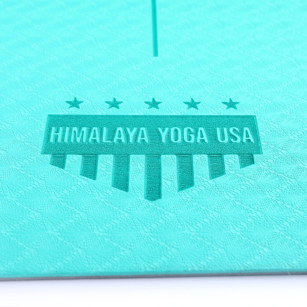 Turquoise TPE Yoga Mat by Himalaya Yoga USA