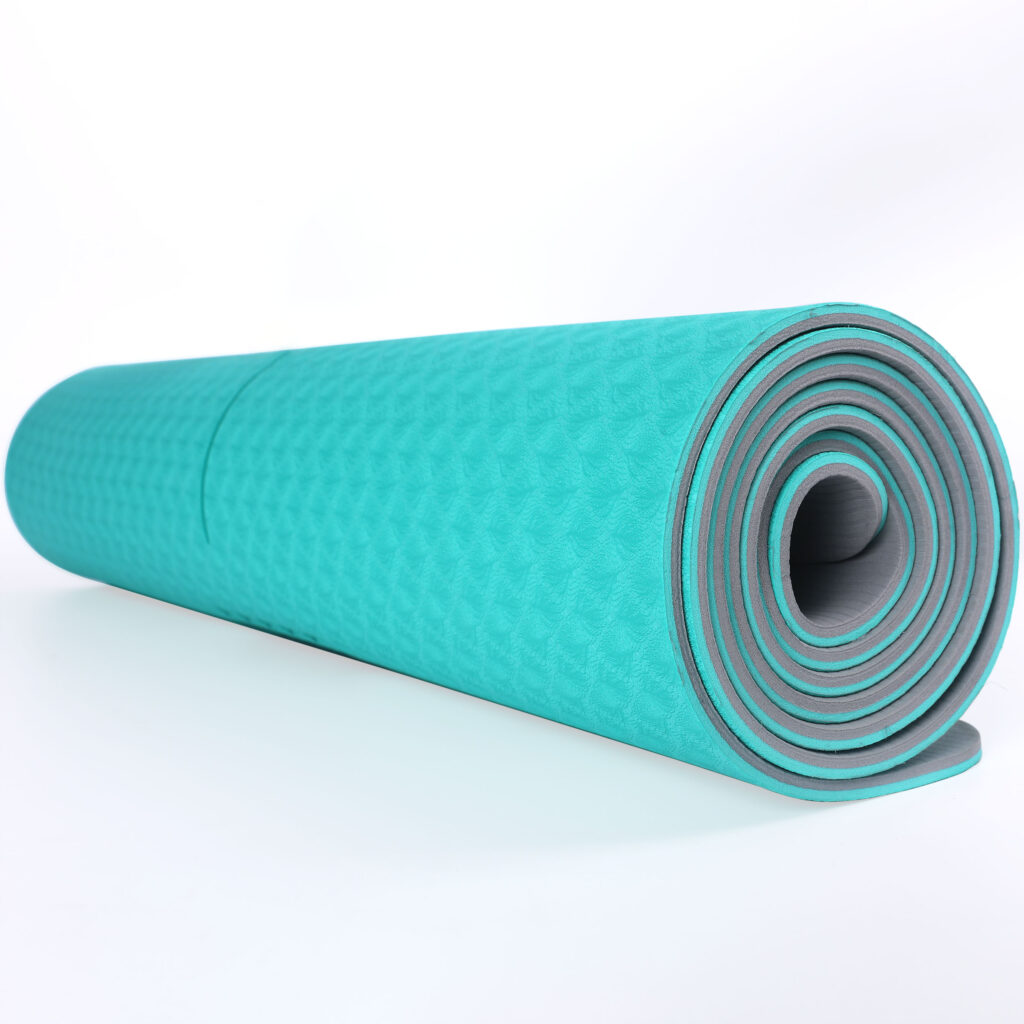 Turquoise TPE Yoga Mat by Himalaya Yoga USA