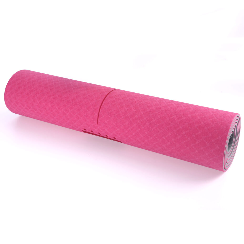 Pink TPE Yoga Mat by Himalaya Yoga USA