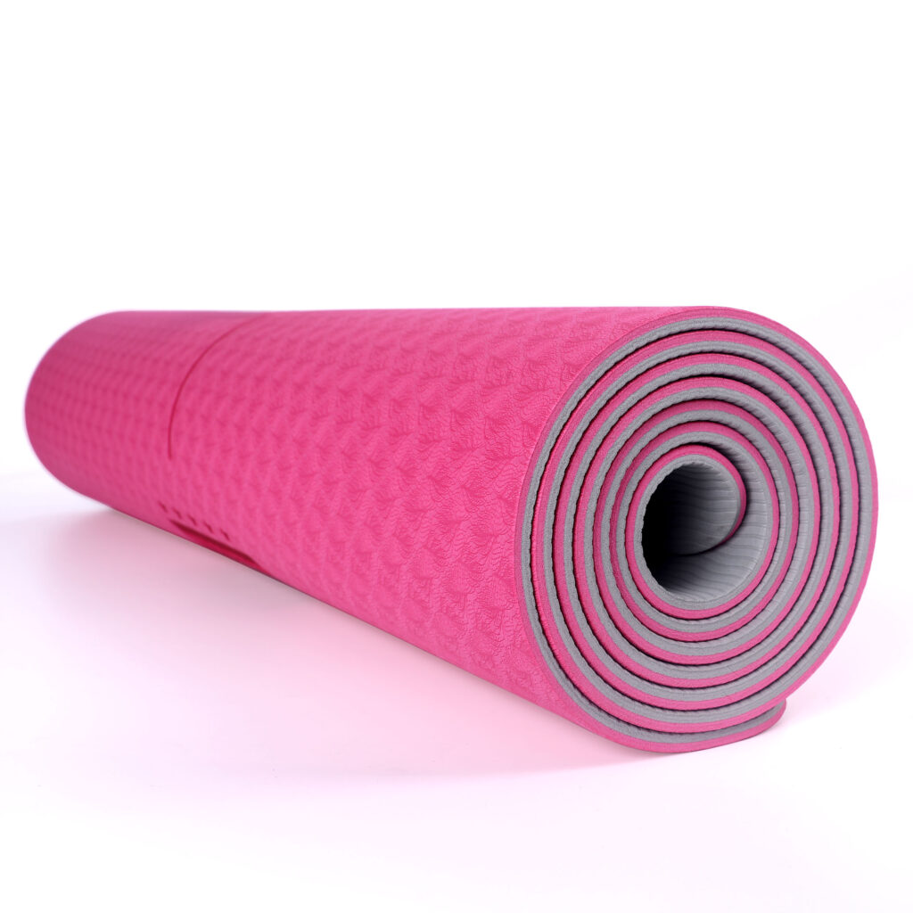 Pink TPE Yoga Mat by Himalaya Yoga USA