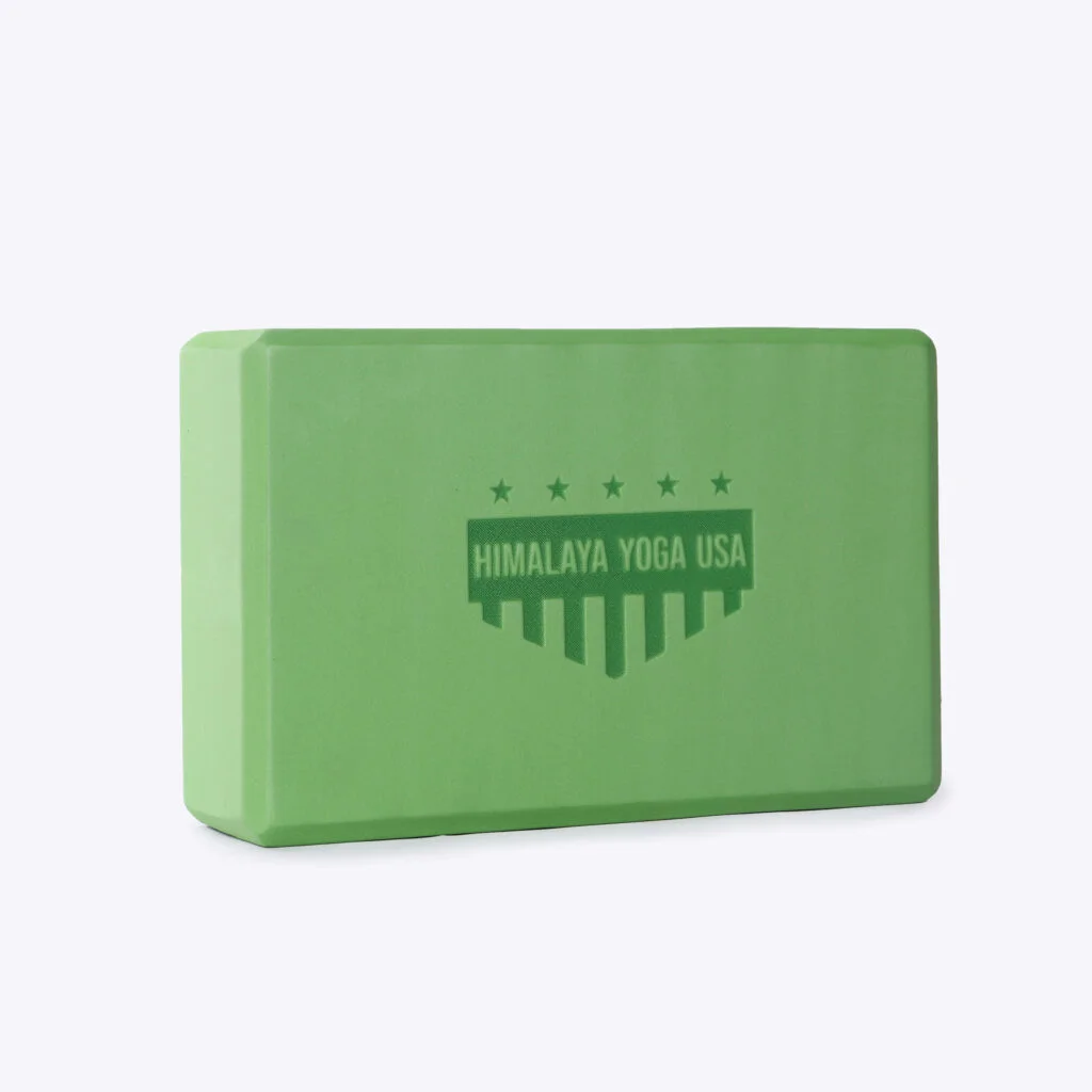 Green EVA Foam Yoga Block – 3” x 6” x 9” by Himalaya Yoga USA