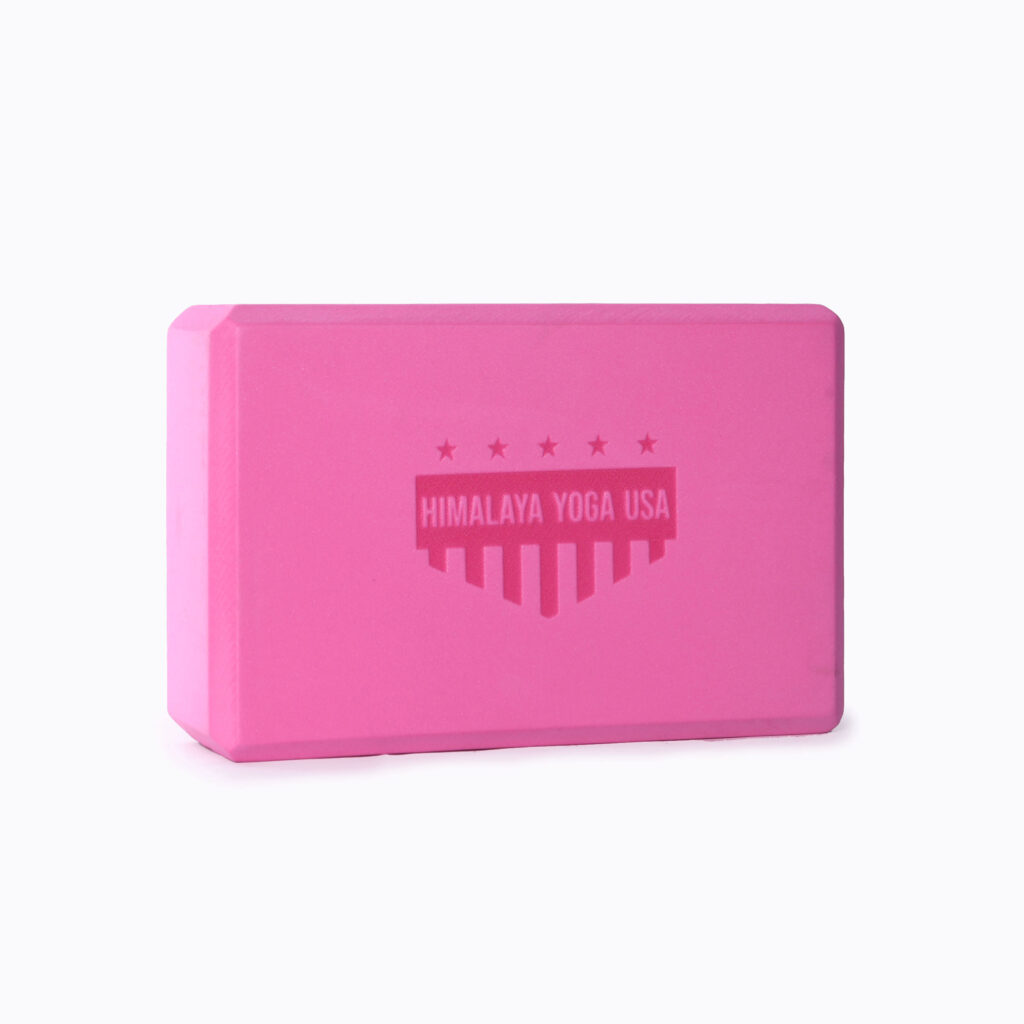 Hot Pink EVA Foam Yoga Block – 3” x 6” x 9” by Himalaya Yoga USA
