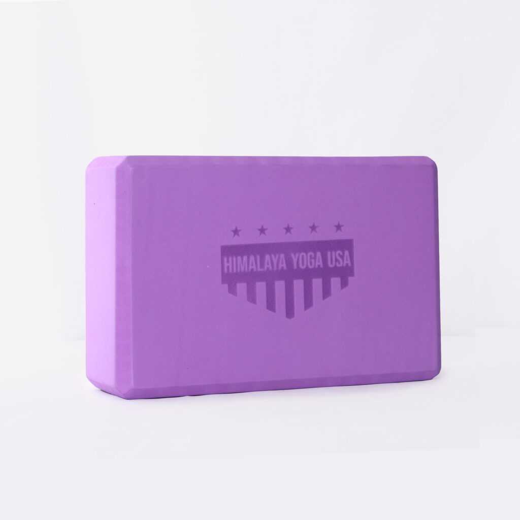 Purple EVA Foam Yoga Block – 3” x 6” x 9” by Himalaya Yoga USA